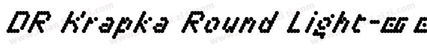 DR Krapka Round Light字体转换
